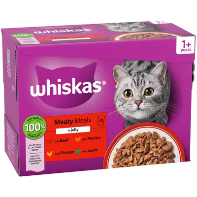 Whiskas 1+ Meaty Meals in Jelly