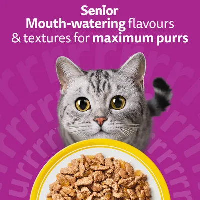 Whiskas 7+ Senior Pouches in Jelly - Poultry Feasts in Jelly (40 x 85g) Whiskas 7+ Senior Pouches in Jelly - Poultry Feasts in Jelly (40 x 85g)