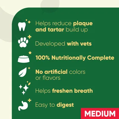 Greenies Daily Oral Care Dental Treats for Medium-Sized Adult Dogs - 340g