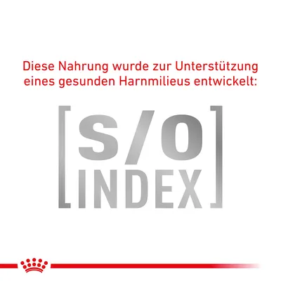 Diese Nahrung wurde zur Unterstützung eines gesunden Harnmilieus entwickelt: S/O Index.