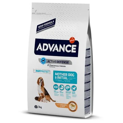 Advance Active Defense kuivaruoka imettäville koirille ja pennuille, BabyProtect-kaava, kanaa ja riisiä, 3 kg. Tieteellisesti todistettu, luonnolliset antioksidantit, ilman keinotekoisia säilöntäaineita.