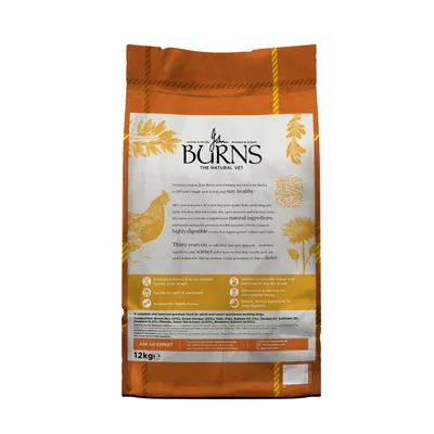 Burns Working Alert Assistance - Chicken & Brown Rice - 12kg Burns Working Alert Assistance - Chicken & Brown Rice - 12kg