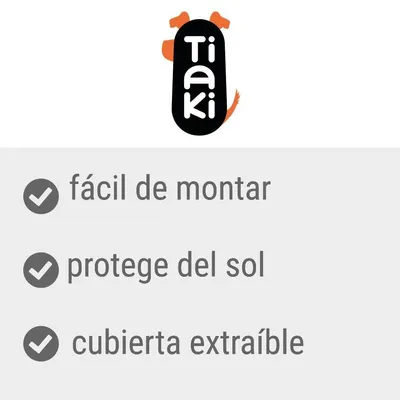 Tiaki. Fácil de montar, protege del sol, cubierta extraíble.