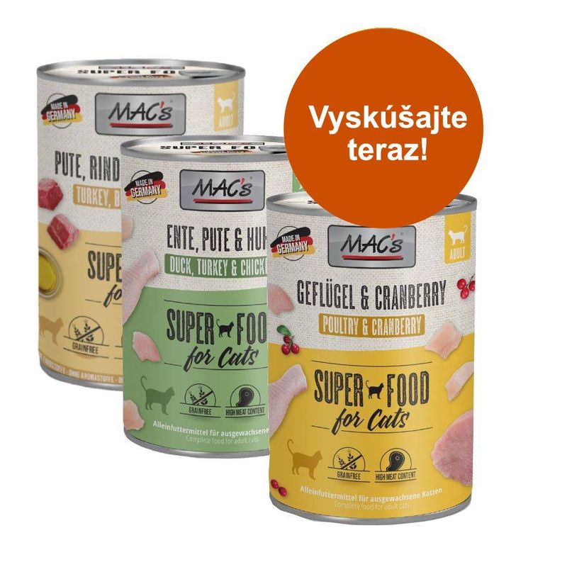 MAC's Kombi balenie 18 x 400 g mokré krmivo