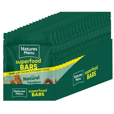 Natures Menu Country Hunter Superfood Bars with Duck
