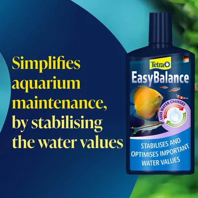 Tetra EasyBalance usnadňuje péči o akvárium tím, že stabilizuje a optimalizuje důležité hodnoty vody. Méně častá výměna vody, obsahuje vitaminy a minerály. Tetra EasyBalance usnadňuje péči o akvárium tím, že stabilizuje a optimalizuje důležité hodnoty vody. Méně častá výměna vody, obsahuje vitaminy a minerály.