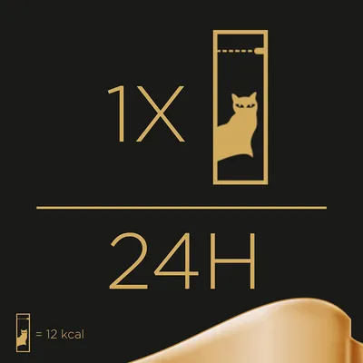 Doporučené dávkování: 1 sáček s kočkou za 24 hodin, jeden sáček obsahuje 12 kcal.