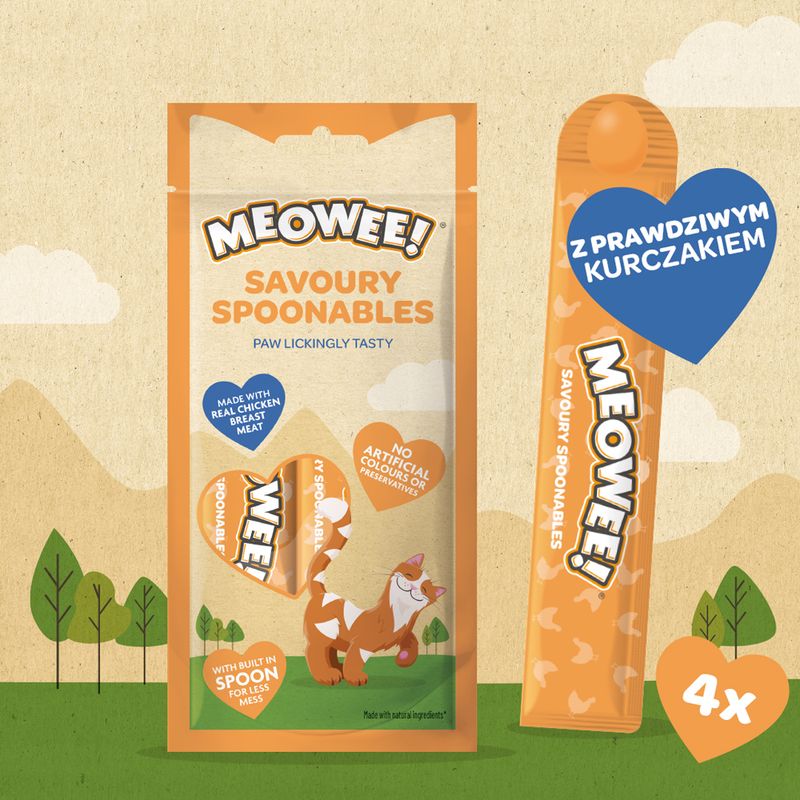 Meowee! Savoury Spoonables, 4 x 14 g