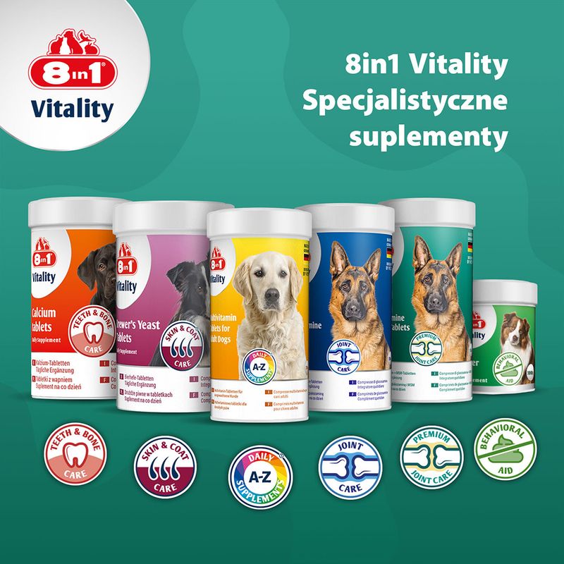 8in1 Vitality tabletki z glukozaminą i MSM