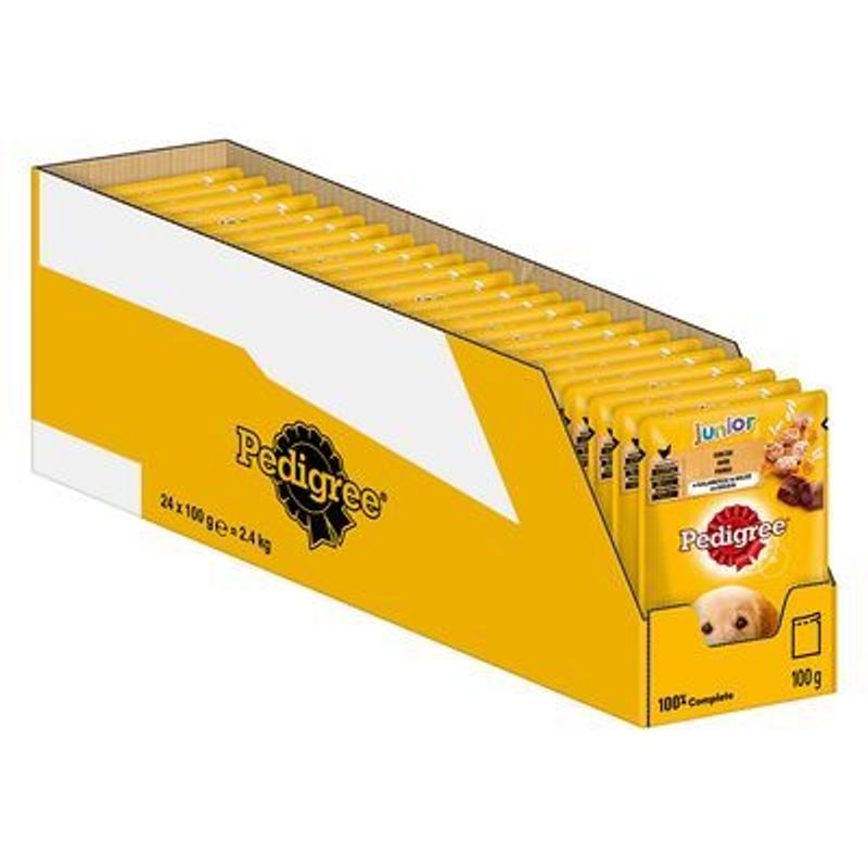 Pedigree Junior Maaltijdzakjes in Gelei Hondenvoer