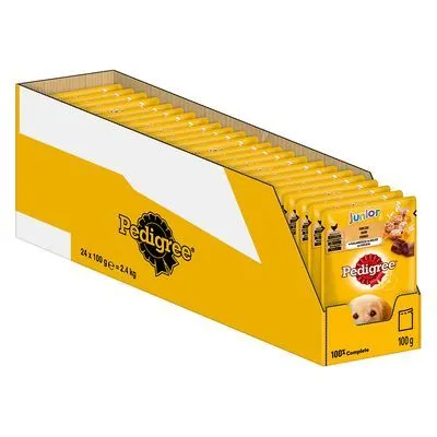 Pedigree Junior Maaltijdzakjes in Gelei Hondenvoer
