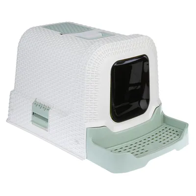 Maison de toilette kooa avec tiroir à litière pour chat