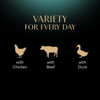 Variety for every day: available with chicken, beef, or duck.