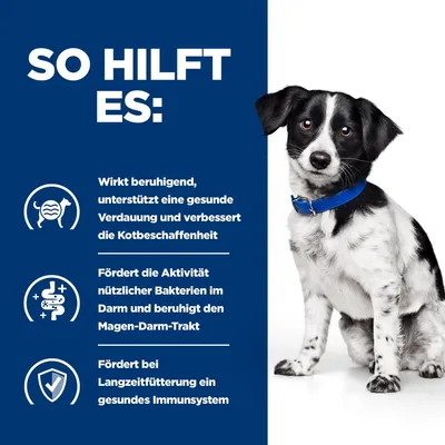 So hilft es: Wirkt beruhigend, unterstützt Verdauung, verbessert Kotbeschaffenheit. Fördert nützliche Darmbakterien, beruhigt Magen-Darm-Trakt. Unterstützt Immunsystem bei Langzeitfütterung.