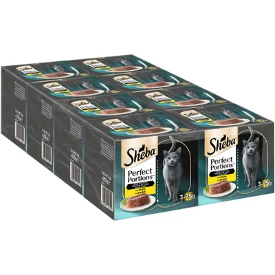 Sheba Perfect Portions, 6 x 37,5 g - Pasztet z kurczakiem