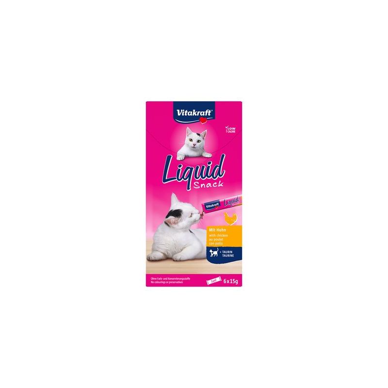 Vitakraft Cat Liquid-Snack с курицей и таурином