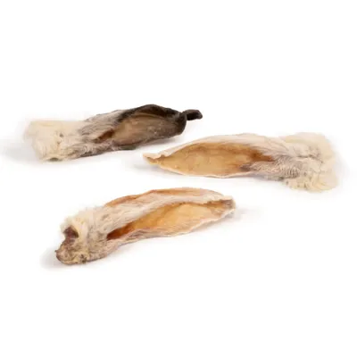 DIBO Rabbit Ears with Fur - dog snacks - 250g