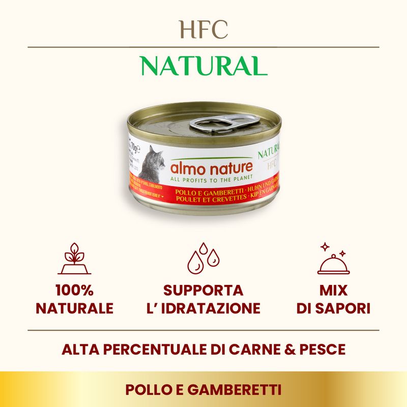 Almo Nature HFC Natural 12 x 70 g umido gatto