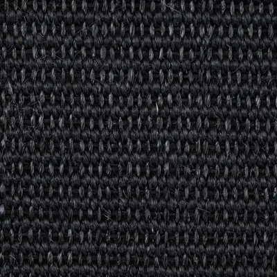 Prim-plan al unui material textil negru, țesut, cu structură vizibilă.