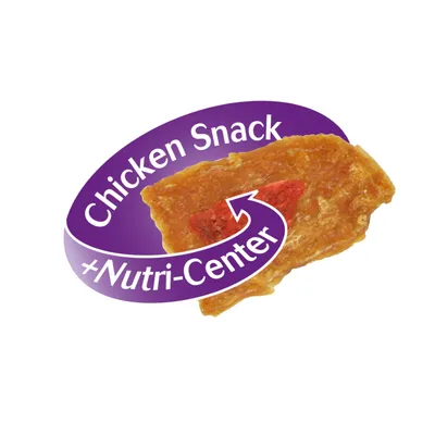 Chicken Snack with Nutri-Center, image of a snack with red core.