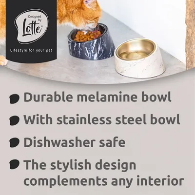 Designed by Lotte Vita melamin macskatál, bézs