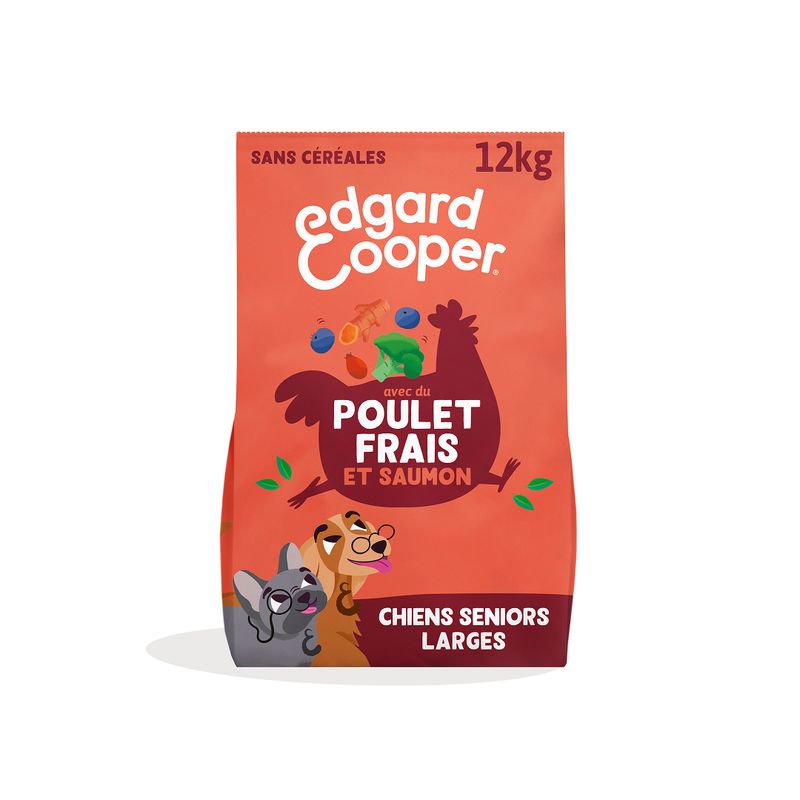 Edgard & Cooper Senior Kip en Zalm Graanvrij voor Honden