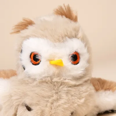 TIAKI Electronic Cat Dangler Toy Owl with Feathers