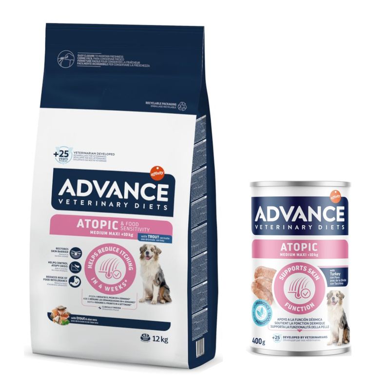 Advance Veterinary Diets 10 kg / 12 kg pienso + 400 g comida húmeda ¡gratis!