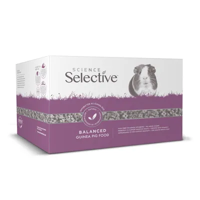 Science Selective Balanced krmivo pre morčatá. Vhodné pre všetky morčatá, prírodné zložky, odporúčané veterinármi. Vysoký obsah vlákniny, bez pridaného cukru, s vitamínom C.