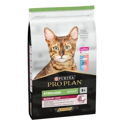 PURINA PRO PLAN Sterilised Adult Duo Kabeljauw & Forel