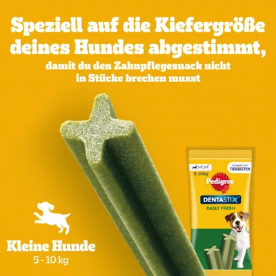 112 x Pedigree Dentastix Tägliche Zahnpflege/ Fresh Tägliche Frische - Fresh - für kleine Hunde (5-10 kg) 112 x Pedigree Dentastix Tägliche Zahnpflege/ Fresh Tägliche Frische - Fresh - für kleine Hunde (5-10 kg)