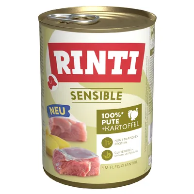 Rinti Sensible, 100% Pute und Kartoffel, nur 1 tierisches Protein, glutenfrei, neu.