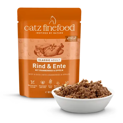 Varčno pakiranje catz finefood 16 x 85 g - Govedina in raca Varčno pakiranje catz finefood 16 x 85 g - Govedina in raca