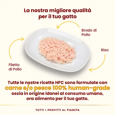 Almo Nature HFC Natural Buste 6 x 55 g Alimento umido per gatti