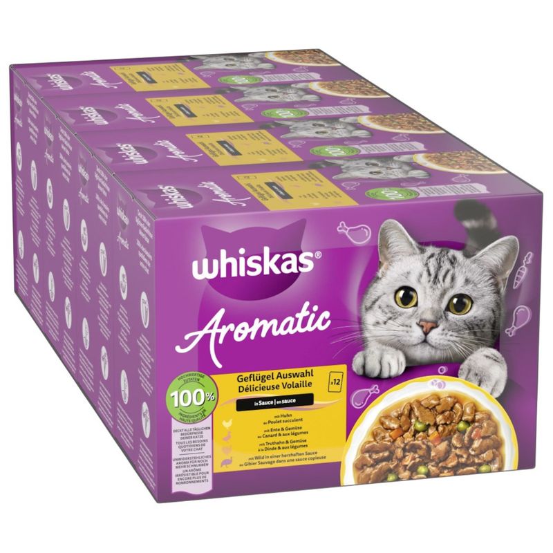 Whiskas 1+ Aromatic Selection 96 x 85 g