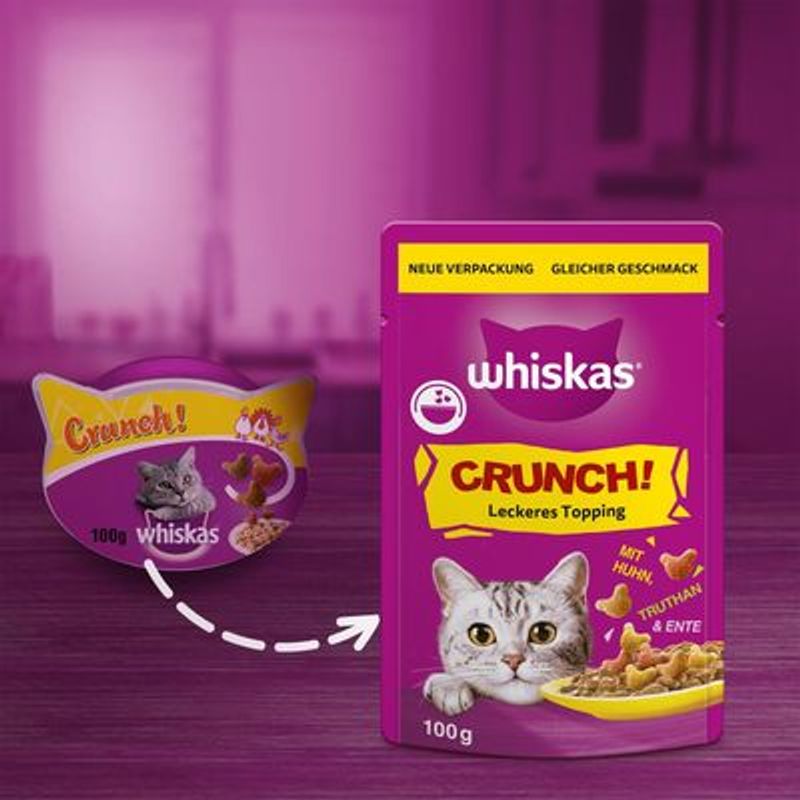 Whiskas Crunch - Kip, Kalkoen & Eend