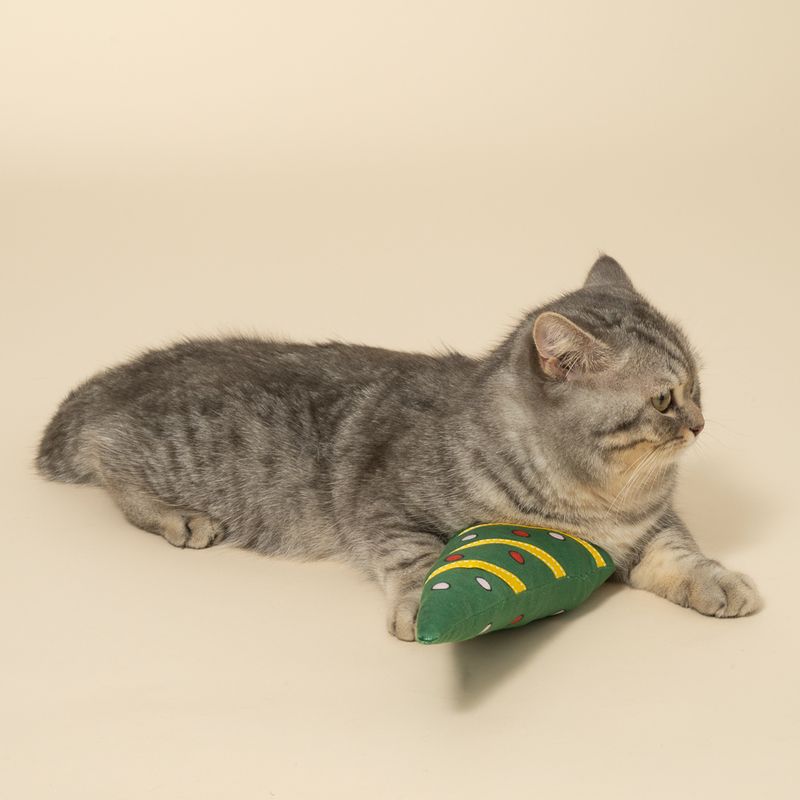 TIAKI Katzenspielzeug Weihnachtsbaum mit Bändchen