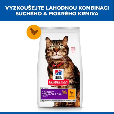 Hill's Science Plan Sensitive Stomach & Skin Adult 1+ kuracie