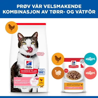 Hill's Science Plan Light Mature Adult 7+ Kylling