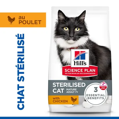 Hill's Science Plan Sterilised Cat Mature Adult 7+ poulet