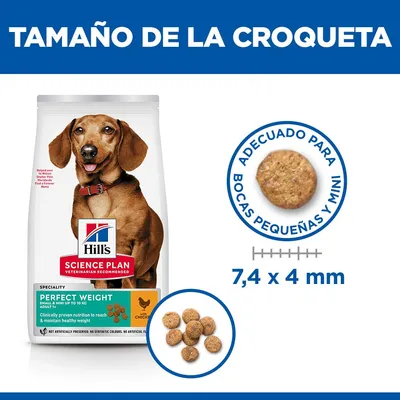 Hill's Science Plan Perfect Weight Adult 1+ Small & Mini con pollo