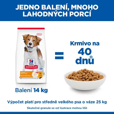 Hill's Science Plan Adult 1-6 Light Medium Chicken