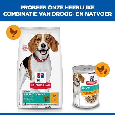 Hill's Science Plan Adult Perfect Weight Medium met Kip