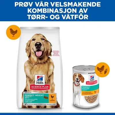 Hill's Science Plan Perfect Weight Adult 1+ Large med kylling