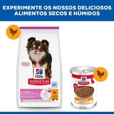 Hill's  Science Plan Adult 1-6 Light Small & Mini com frango