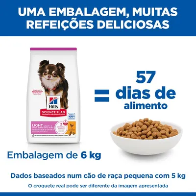 Hill's  Science Plan Adult 1-6 Light Small & Mini com frango