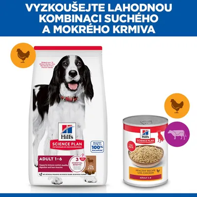 Hill's Science Plan Adult 1-6 Medium jahňacie a ryža