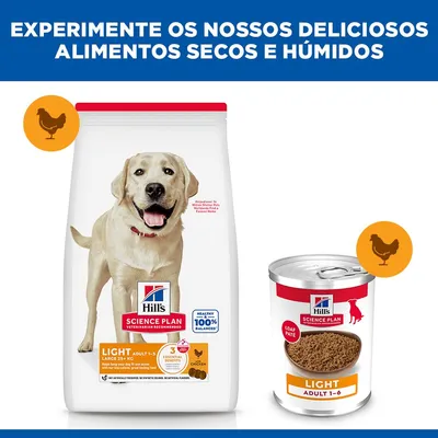 Hill's Science Plan Adult Light Large Breed com frango