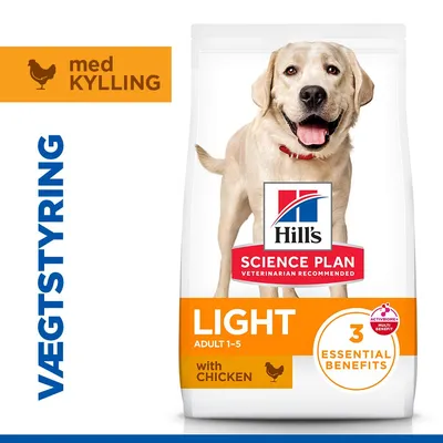 Hill's Science Plan Adult Light Large, Kylling hundefoder