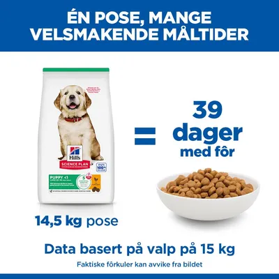 Hill's Science Plan Puppy <1 Large med kylling